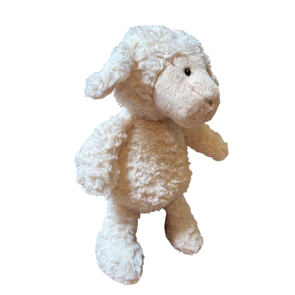 Mary Meyer Again Friends Lamb Sheep Plush Cream Curly Stuffed Animal 13
